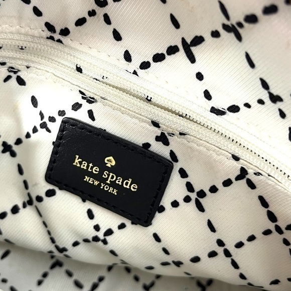 Kate Spade Leather Shoulder Cross Body Twist Lock Handbag Purse, Black - Picture 9 of 16